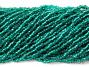 Silver Lined Teal Square Hole 11-0 Seed Bead Hank